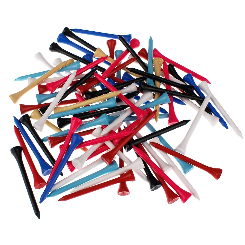 100 шт. аксессуары для гольфа из бамбукового дерева |