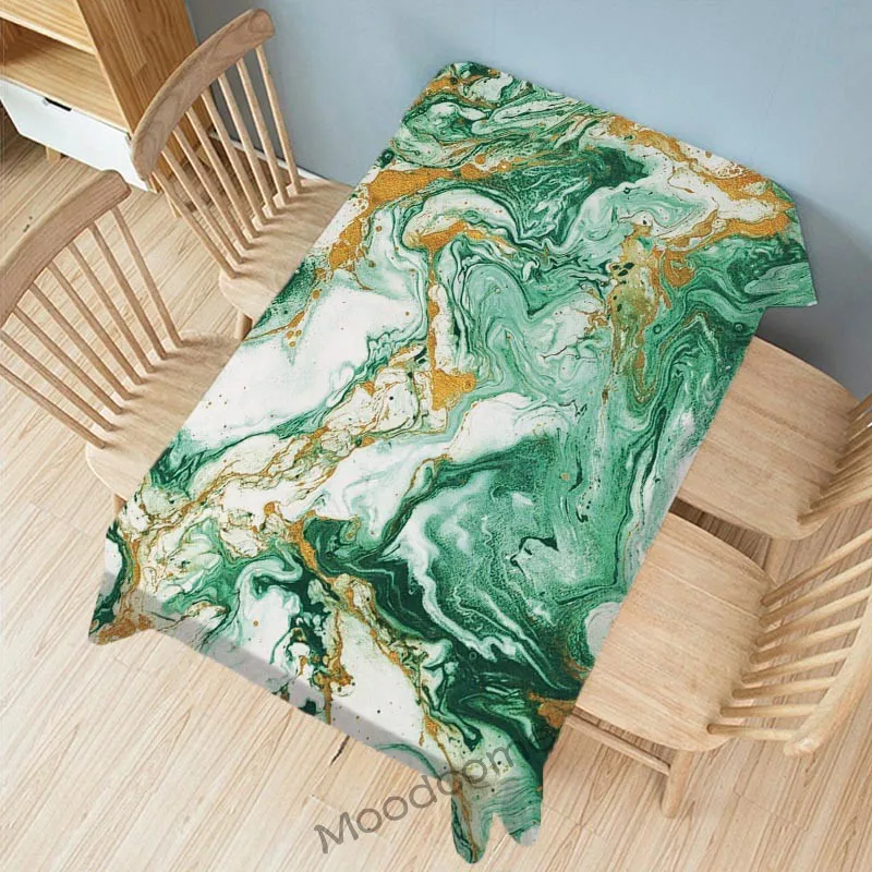 Изумрудно Зеленая Мраморная текстура позолоченная металлическая Современная