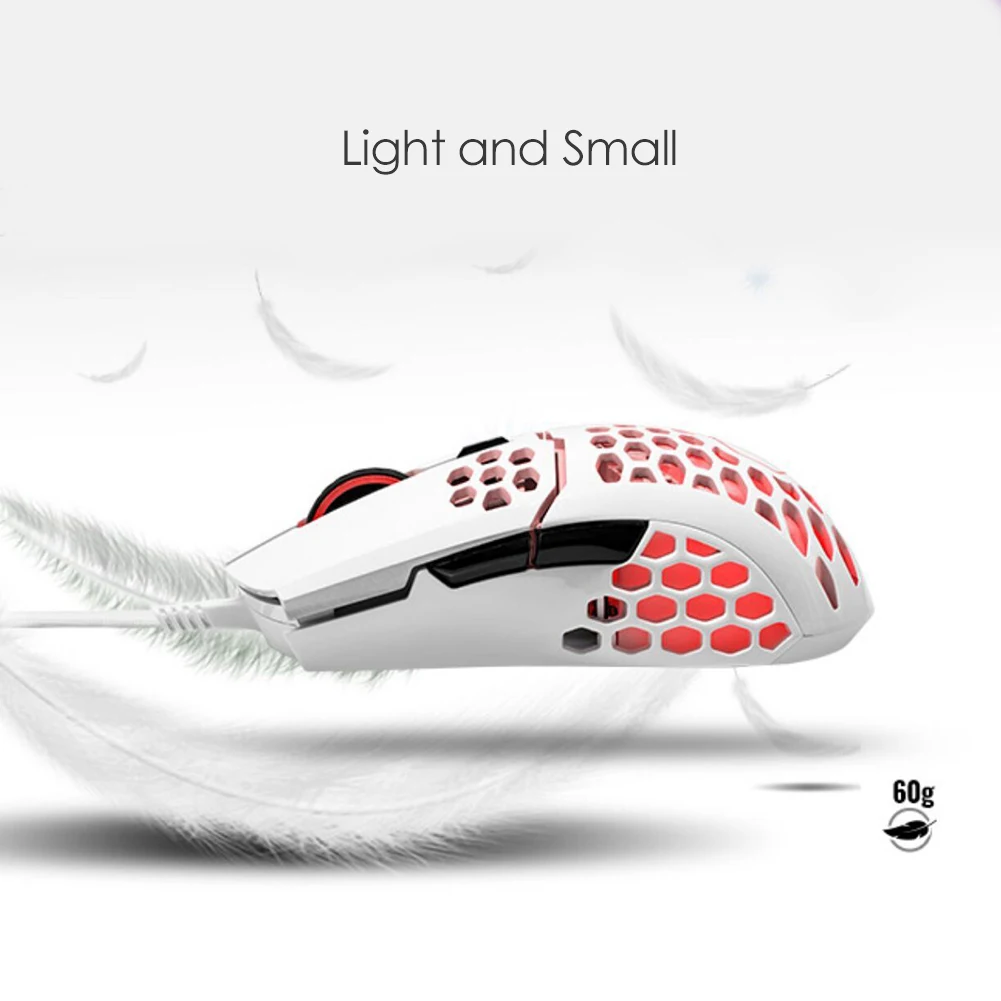 MM711 RGB Game Mouse Wired 16000DPI Adjustable Hollow cooler Mouse Laptop Desktop Computer backlit USB Cable Game Mouse