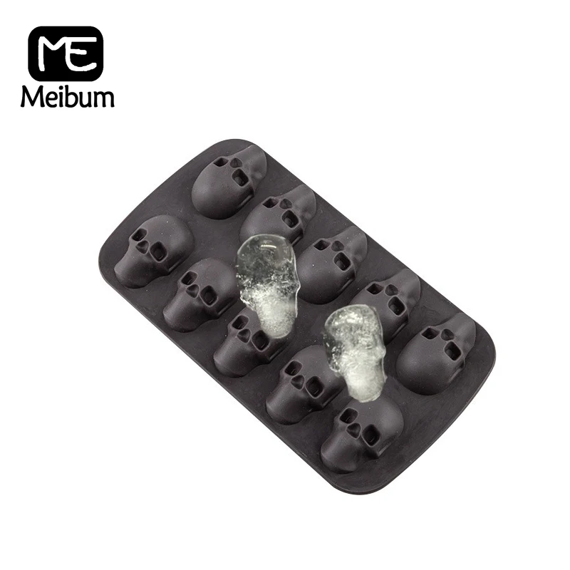 

Форма для льда Meibum панель лотка, 3 цвета, форма для шоколада, коктейлей, виски, черепа, силиконовая форма для изготовления мороженого, сока, де...