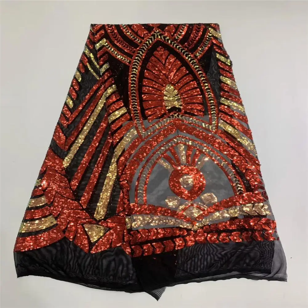 Последняя французская сетчатая кружевная ткань с блестками высокое качество