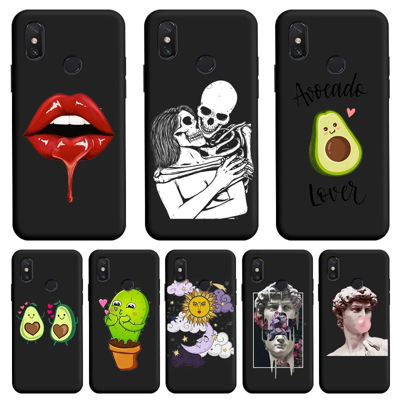 

Personality Black TPU Soft Shell For XIAOMI MAX2 MAX3 MIX2 MIX3 MIX2S Case Silicone Matte Thin Personality Trend Case For XIAOMI