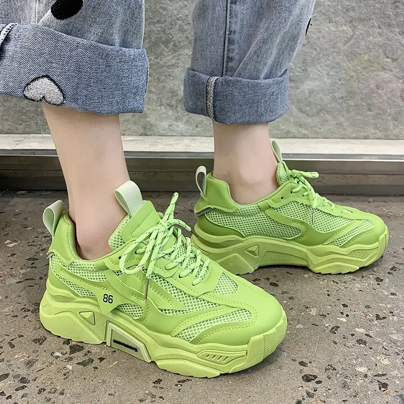 

New Women Flats 2021 Spring Summer Ladies Mesh Flat Shoes Women Soft Breathable Sneakers Women Casual Shoes