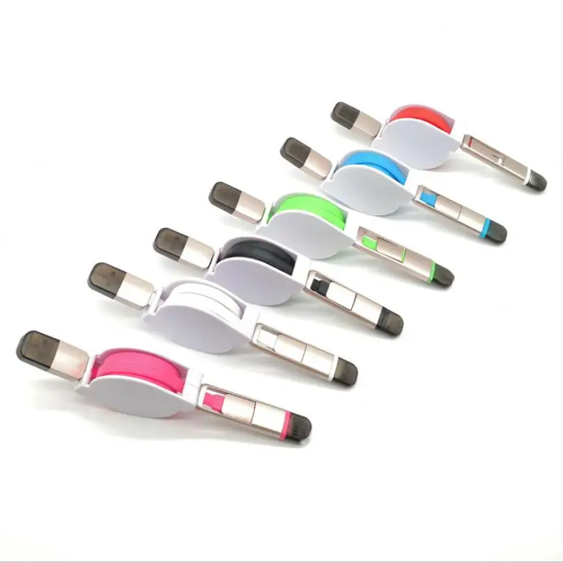 Подарочный Телескопический кабель для передачи данных Lightning + Micro USB двойной