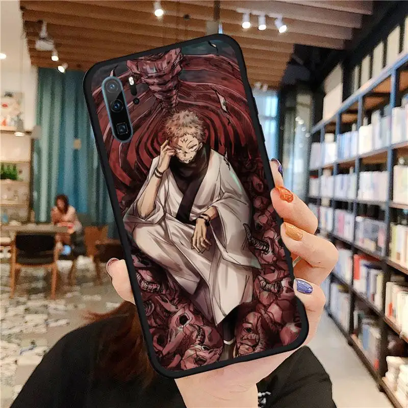 

Jujutsu Kaisen Anime Gojo Satoru cartoon Phone Case For Huawei honor Mate P 9 10 20 30 40 Pro 10i 7 8 a x Lite nova 5t