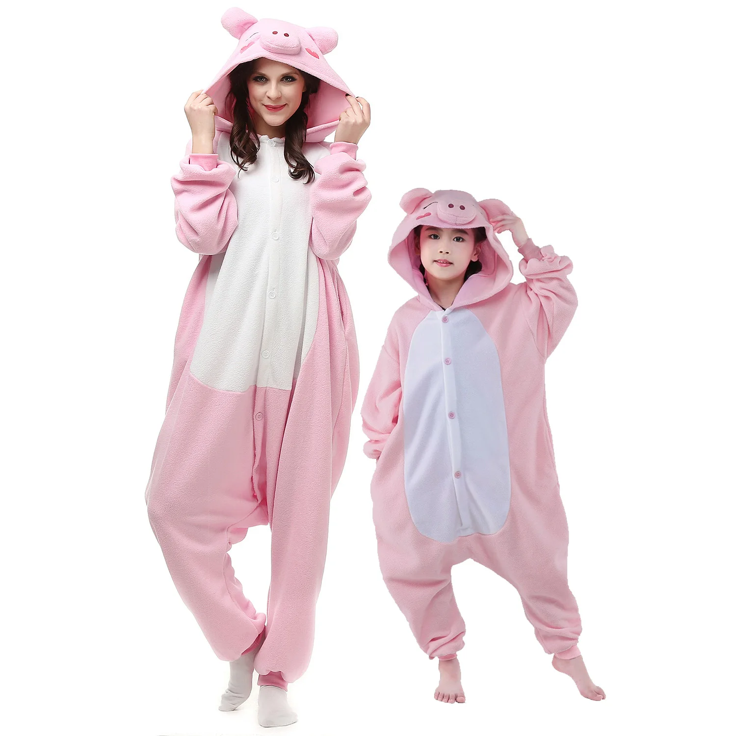 

Adults Pig Onesies For Women Men Pajamas Animal Cosplay Costume Sleepwear Pyjamas Kids Christmas Halloween Pijama Onesieshow