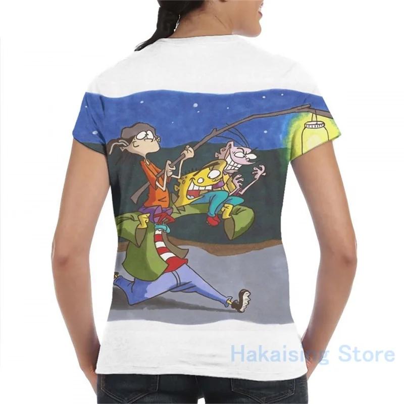 Ed Edd n Eddy Мужская футболка женская с принтом модная для девочек топы мальчиков