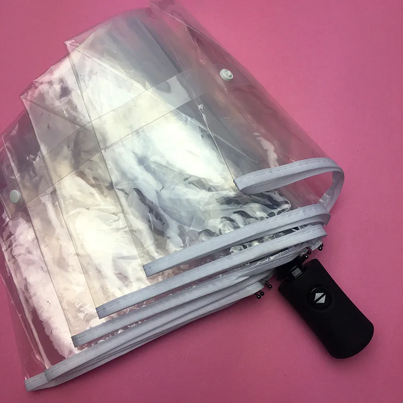 Женский Карманный Маленький зонт от солнца 1 шт. портативный прозрачный