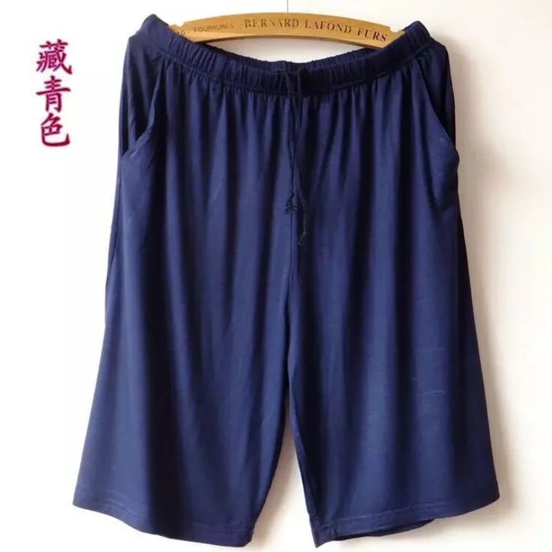 Мужские хлопковые Пижамные штаны XL XXXXL домашнее нижнее белье модные шорты летняя