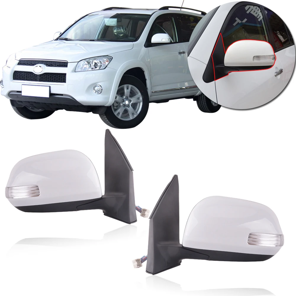 CAPQX 1 пара 9 проводов для RAV4 2009 2010 2011 2012 боковое зеркало заднего вида с