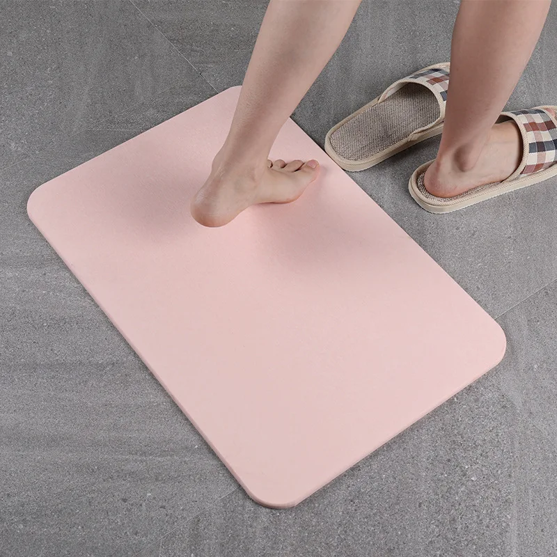 

Absorbent Soft Foot Pad Japanese Bathroom Diatom Mud Non-Slip Quick-Drying Diatomite Bathroom Mat Home And Bath Supplies LD143