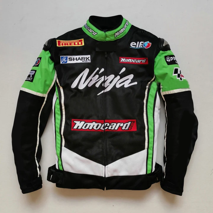 

Free Shipping 2020 Winter Moto gp Racing Motorcycle Jacket For KAWASAKI Team Jacket Man's Black/Green