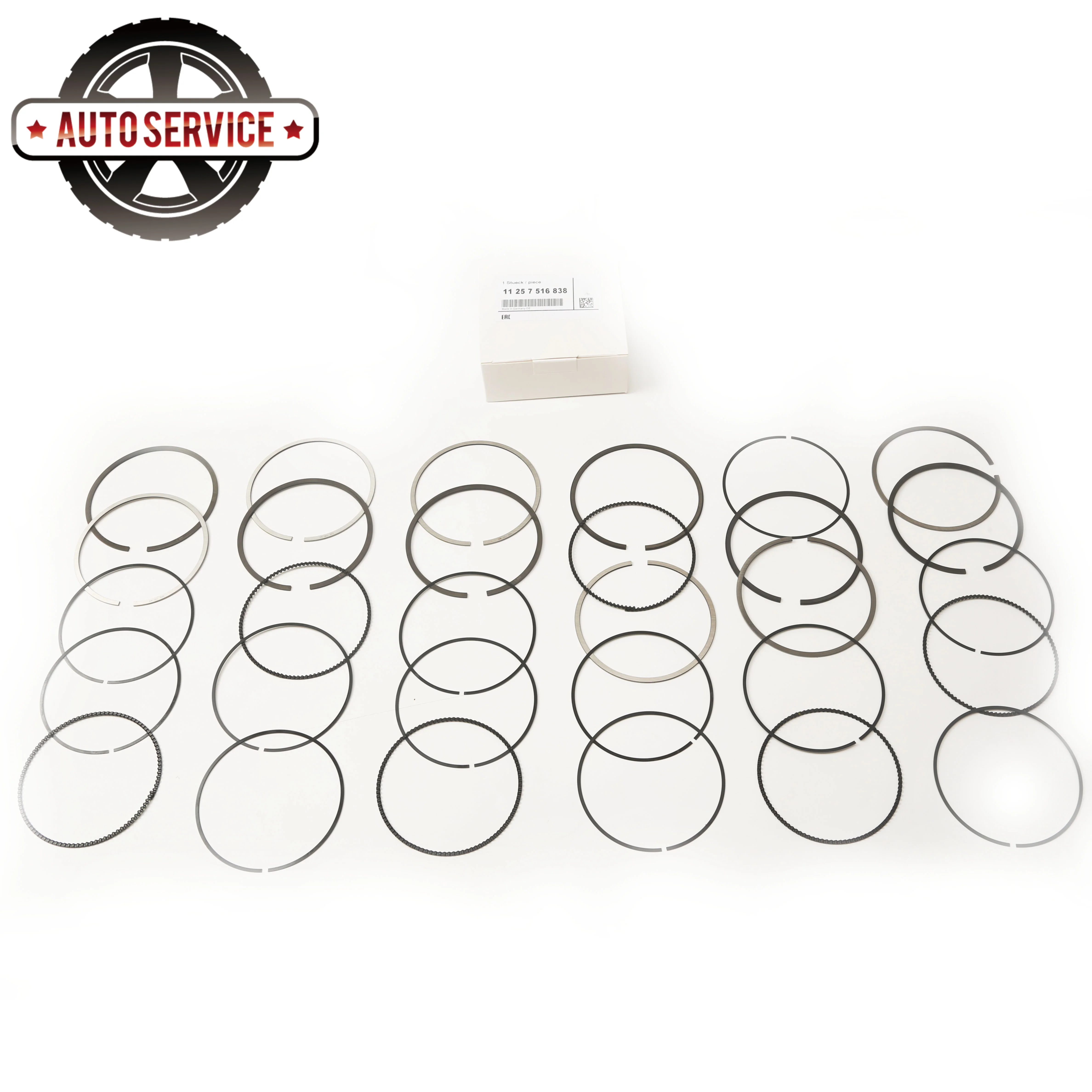 

Piston Ring Set 84.00 mm 11257506252 For BMW E39 E46 330Ci X5 E53 E60 E66 730Li X3 E83 E85 Z3 Z4 3.0L M54306S3 11 25 7 511 697