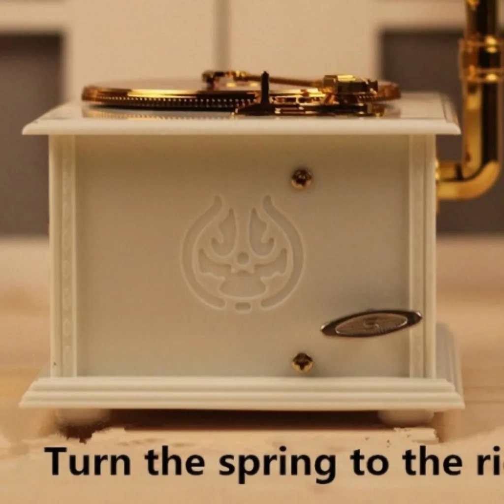 Античный классический ретро Граммофон Музыкальная Шкатулка украшение дома