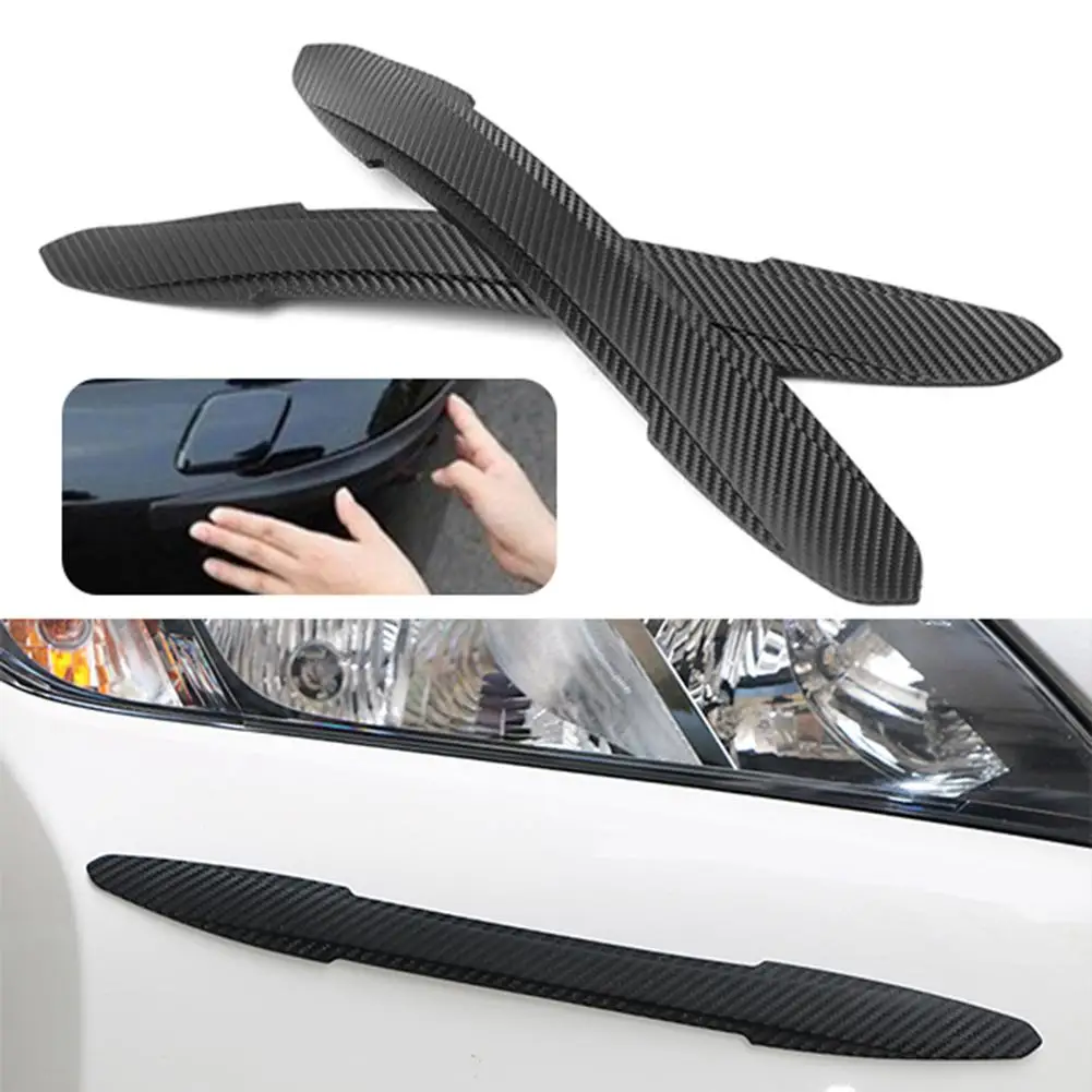 

2Pcs Universal Car Side Bumper Anti-Scratch Strips Protection Guards Trims Cover