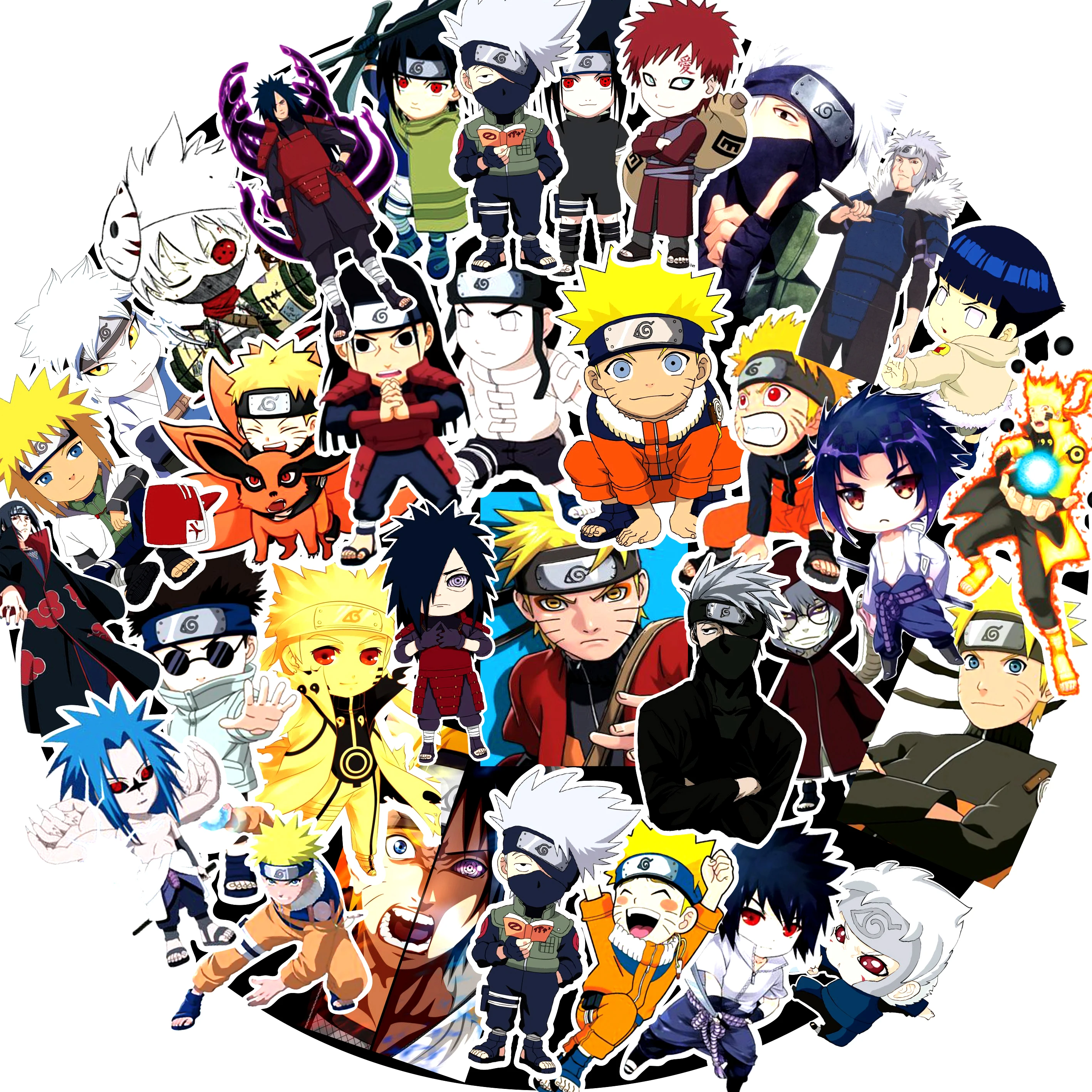 50 шт./компл. стикеры японского аниме Naruto стикер s мультфильм для сноуборда