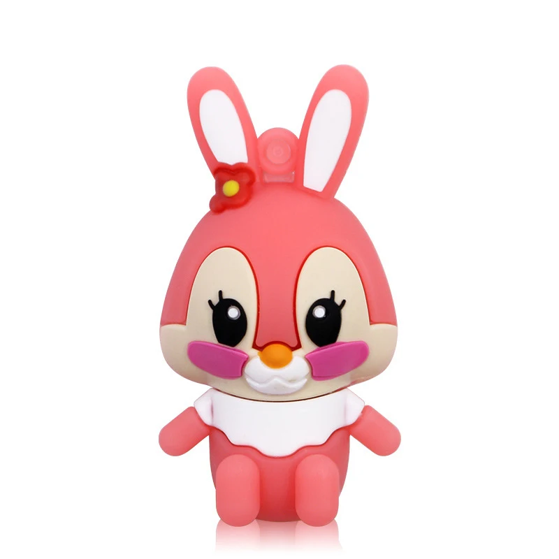 Cartoon Pendrive 128GB USB Flash Drive 64GB 32GB 16GB Cle 2.0 Cute Gray Pink model rabbit Pen Memory Stick | Компьютеры и офис