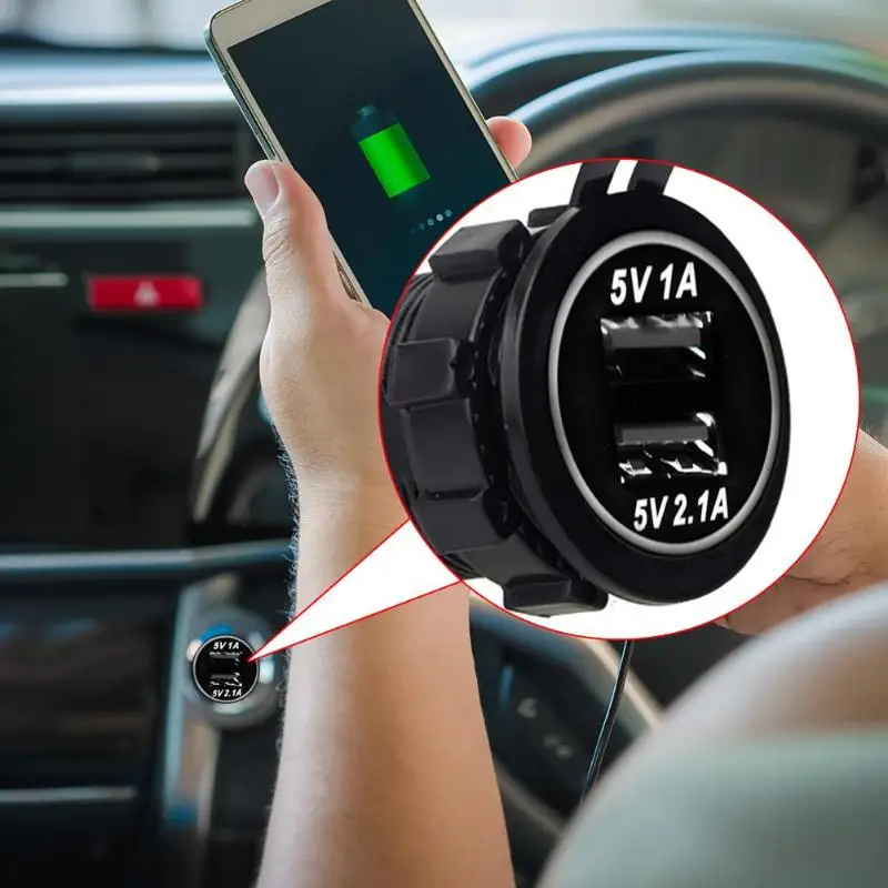 VODOOL универсальное водонепроницаемое автомобильное зарядное устройство DC12V-24V