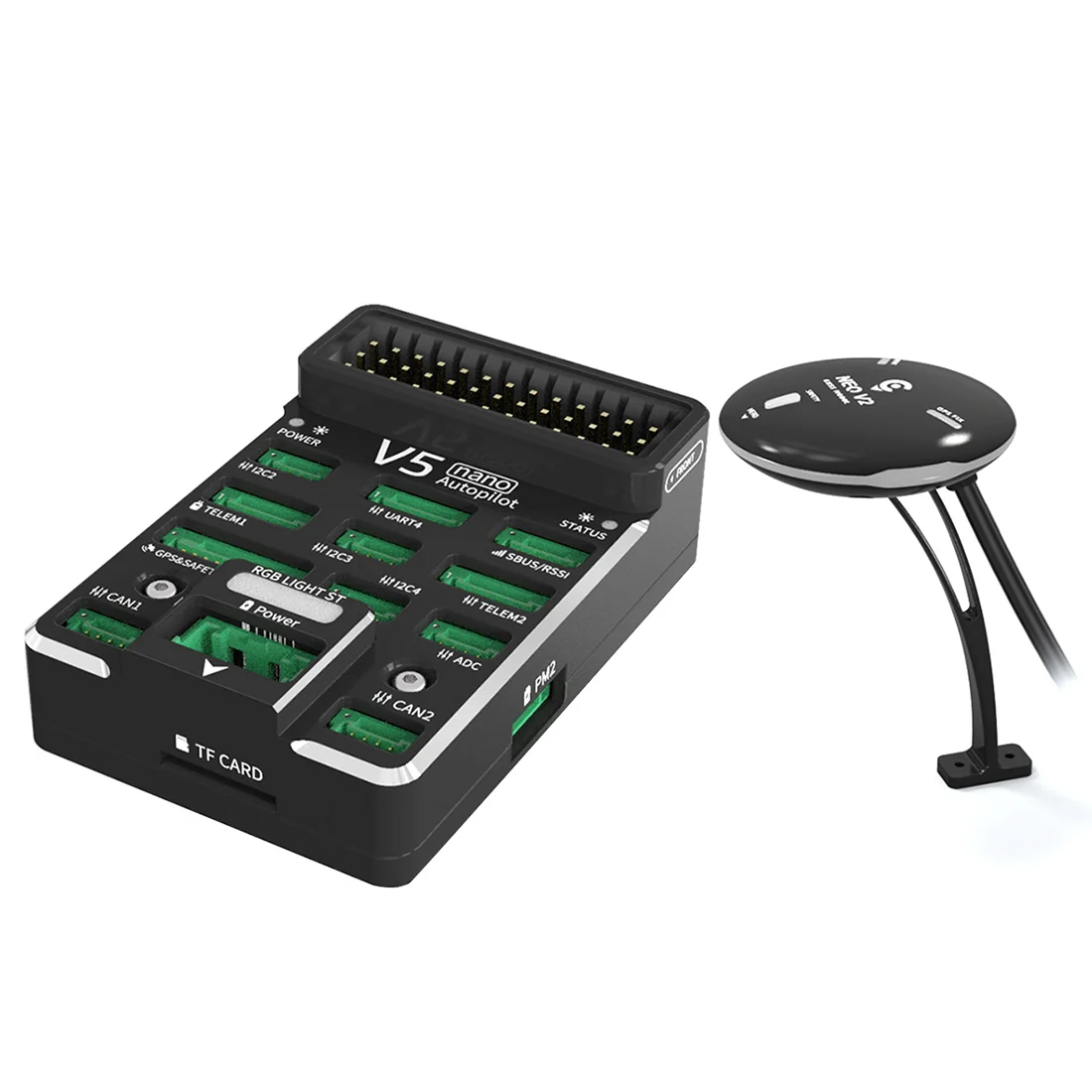 Новый маленький Контроллер полета Pixhack V5 Nano с NEO V2 GPS встроенный зуммер для