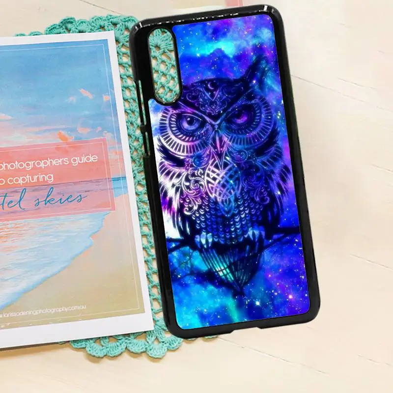 

cute animal owl painting Phone Cases PC for iPhone 11 12 pro XS MAX 8 7 6 6S Plus X 5S SE 2020 XR