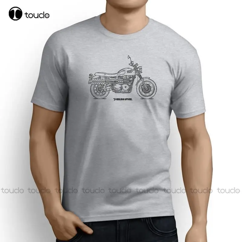 

Summer Fashion Cotton Short Sleeve Printed American Classic Motorcycle Fans Scrambler 2016 Inspired Motorcycle Movie Tee