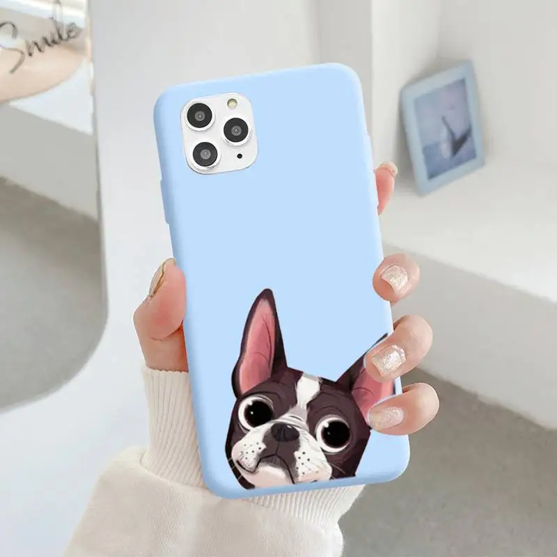 

Color Silicone Phone Case Phone Case For IPhone 6 6s 7 8 Plus X Xs Xr Xsmax 11 12 Pro Promax 12mini Candy Blue Silicone Cover
