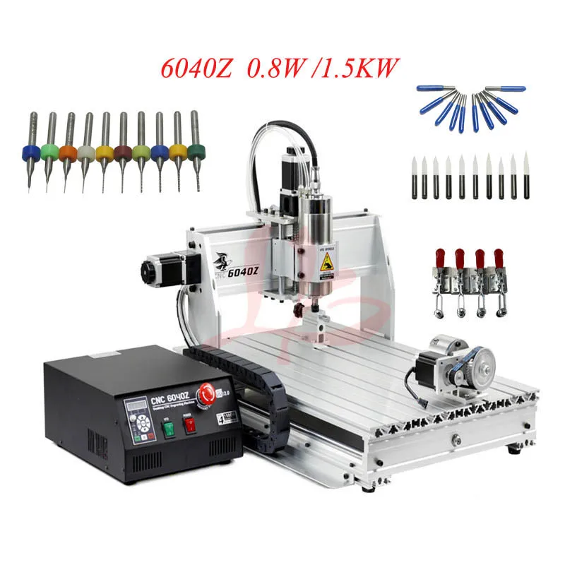 6040 3 оси/4 оси фрезерный станок с ЧПУ гравировальный для резки и фрезерования