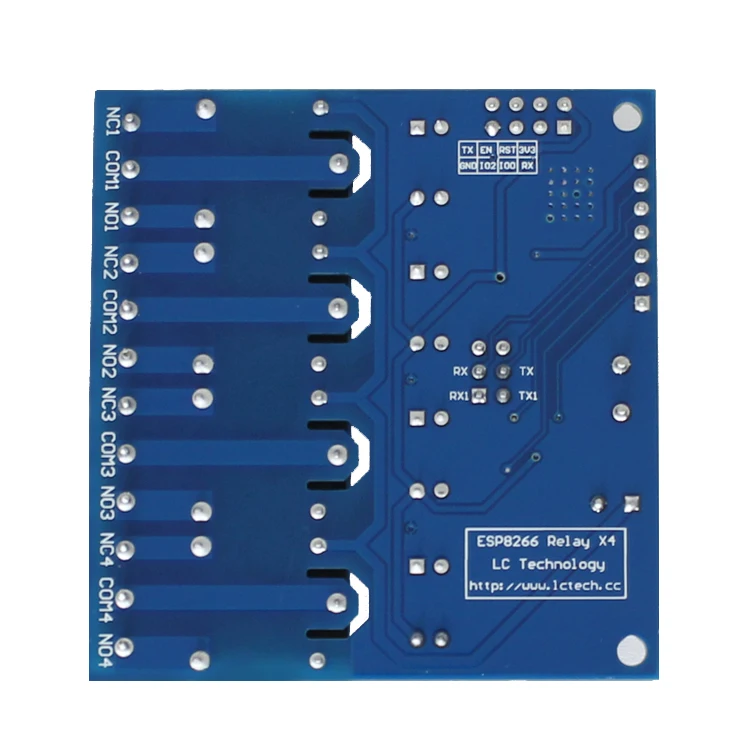 

ESP8266 5V WiFi relay IoT smart home Android mobile phone APP remote control switch four-way