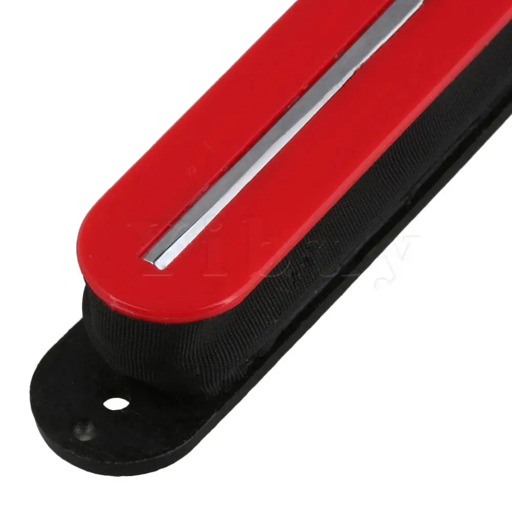 Yibuy красный металл пластик одна катушка гитары Пикап орбитальный стиль