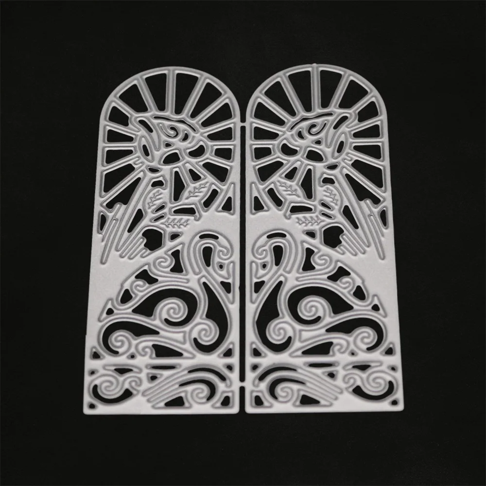 Роза дверь резки штампы фоновая рамка металл ремесло высечки для бумага