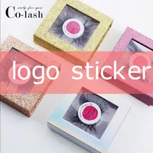 Colash коробка для упаковки накладных ресниц Заказная коробка для ресниц Поддельные 3d норковые ресницы Коробки Искусственные ресницы наклейки с логотипом