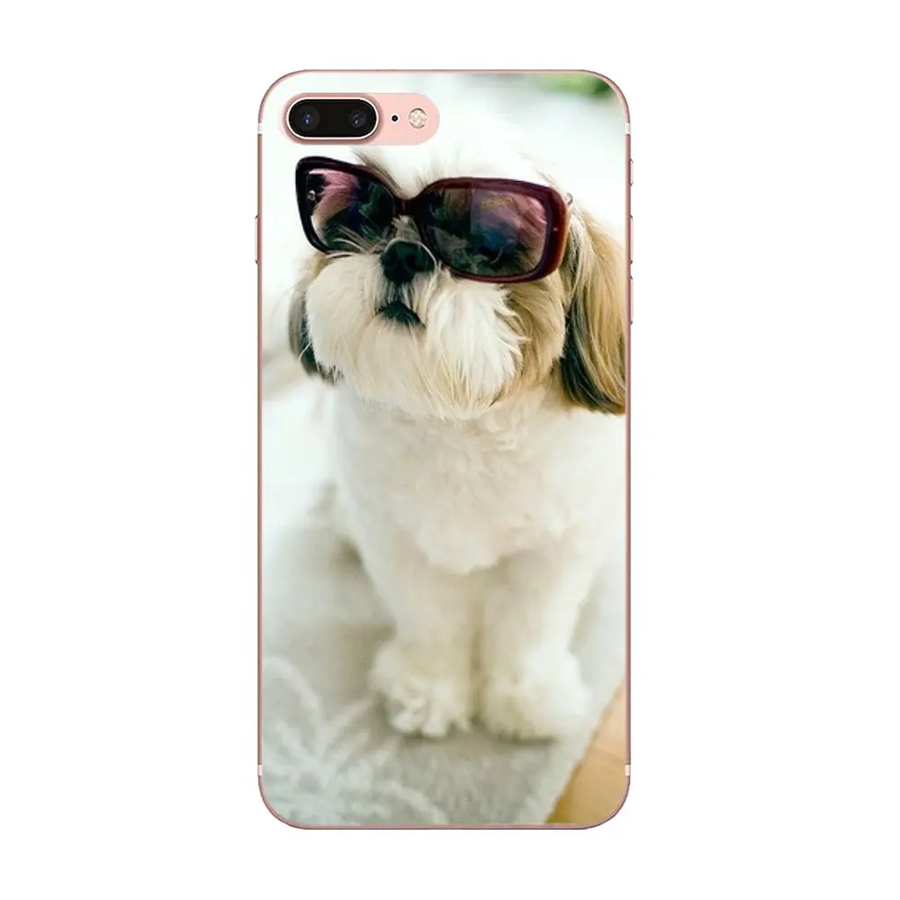 Мягкий ТПУ дизайн под заказ для Xiaomi Redmi Note 2 3 3S 4 4A 4X 5 5A 6 6A Pro Plus Shih Tzu Shitzu щенки собаки