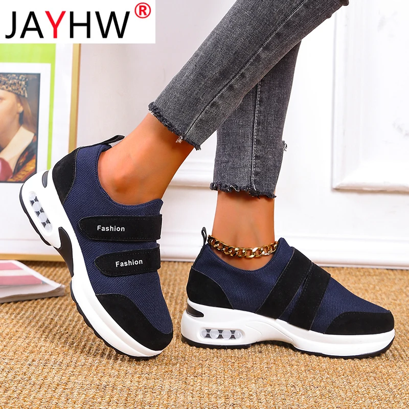 

Кроссовки JAYHW женские на платформе, Вулканизированная подошва, Повседневная дышащая прогулочная обувь, однотонные, на плоской подошве