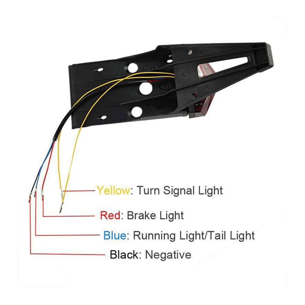 Off Road Dirt Enduro Bike LED Rear Fender Brake Tail Light Turn Signal Universal Brand New And High Quality |