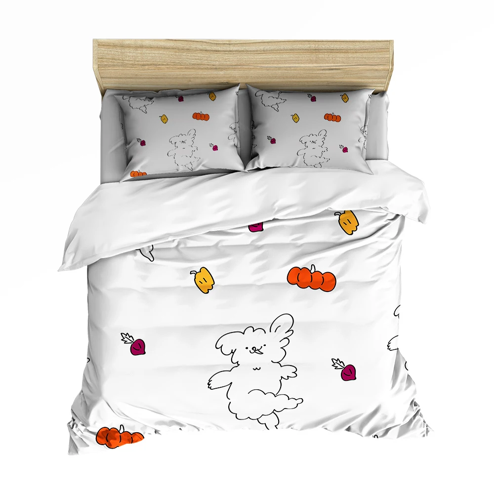 Забавные Животные Комплект постельного белья подарок на Рождество Хэллоуин