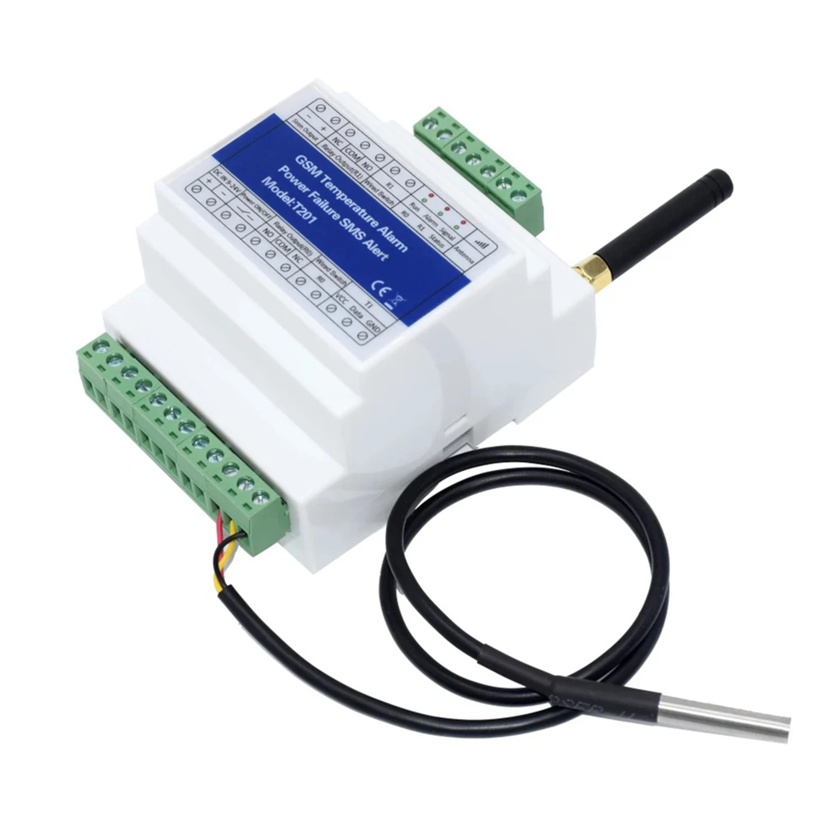 

2G GSM SMS Remote Control Temperature Status Monitor Alarm With 2 Relay Output