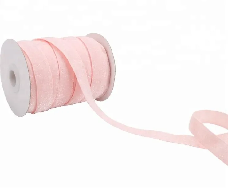 5 ярдов/партия (5/8 дюйма) блестящая бархатная лента для повязки на голову зажимы