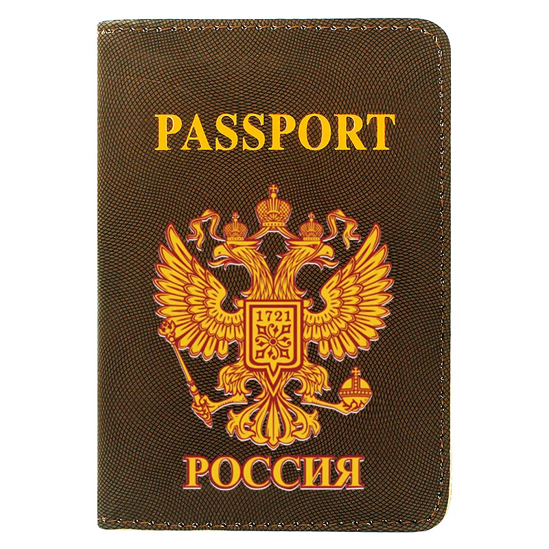 

Vintage 1721 Printing Men Women Leather Travel Passport Cover
