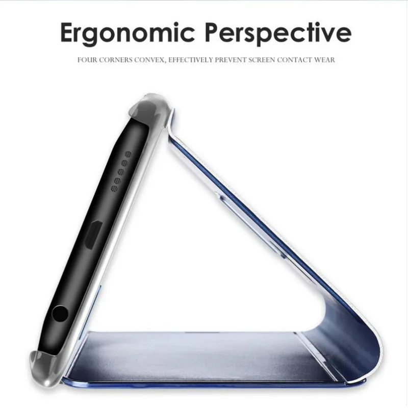 Clear View Smart Mirror Flip Case For Xiaomi Redmi Note 10 8 7 6 5 Pro lite 4x SE 8T 9t 8a 7a Y3 F2 K20 mi A2 A3 MIX MAX 3 |