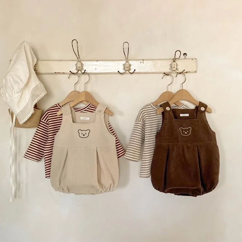 MILANCEL-monos de oso para beb&eacute;, blusa combinada de una pieza, Primavera, 2022-1