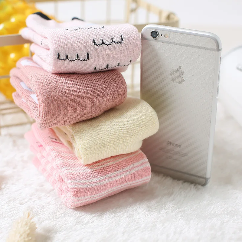 Носки для малышей гольфы маленьких девочек милый мультфильм уха Длинные трубы