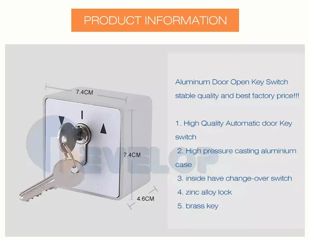 

KINJOIN Exquisite Workmanship Hot Sale Key Switch for Roller Shutter