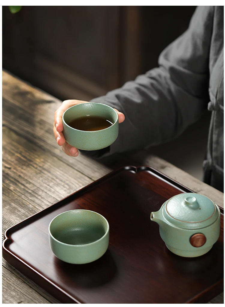 TANGPIN керамический чайник gaiwan, чайная чашка, фарфоровый чайный сервиз gaiwan, портативный чайный набор для путешествия, посуда для напитков