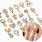 High end класса люкс цельный подвеска на цепочке 3D сплав Бабочка Дизайн ногтей циркониевые жемчужные металлическая пилочка для ногтей, аксессуары для ручной работы