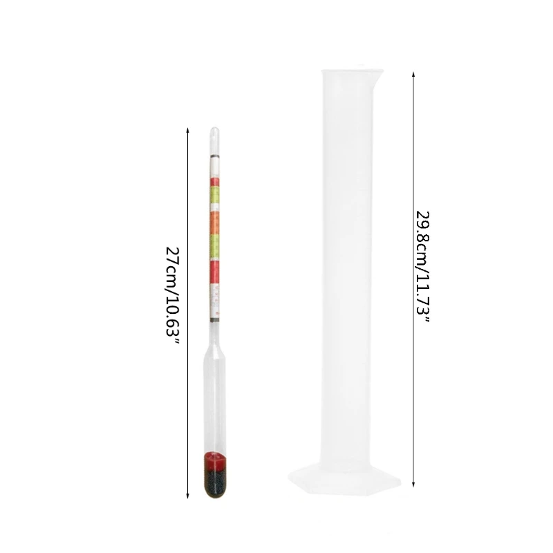 

Beer alcohol meter 0.990-1.160 Portable 3 IN 1 Alcoholometer Hydrometer Glass