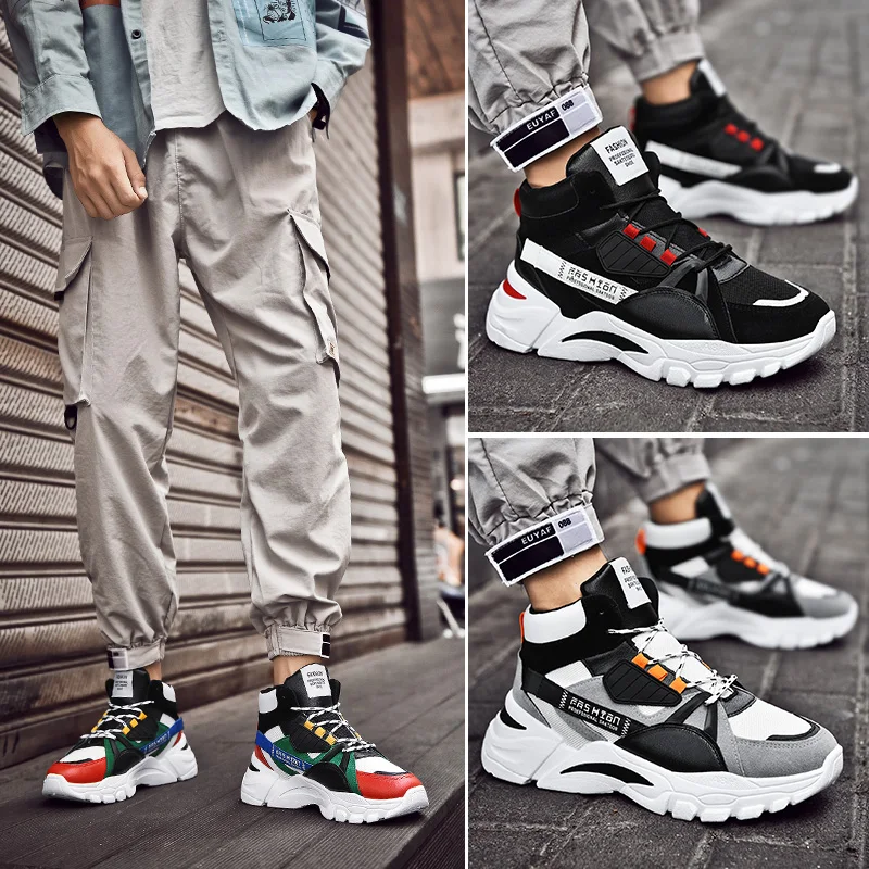 Зимняя мужская обувь теплые спортивные кроссовки для мужчин Уличная бега с