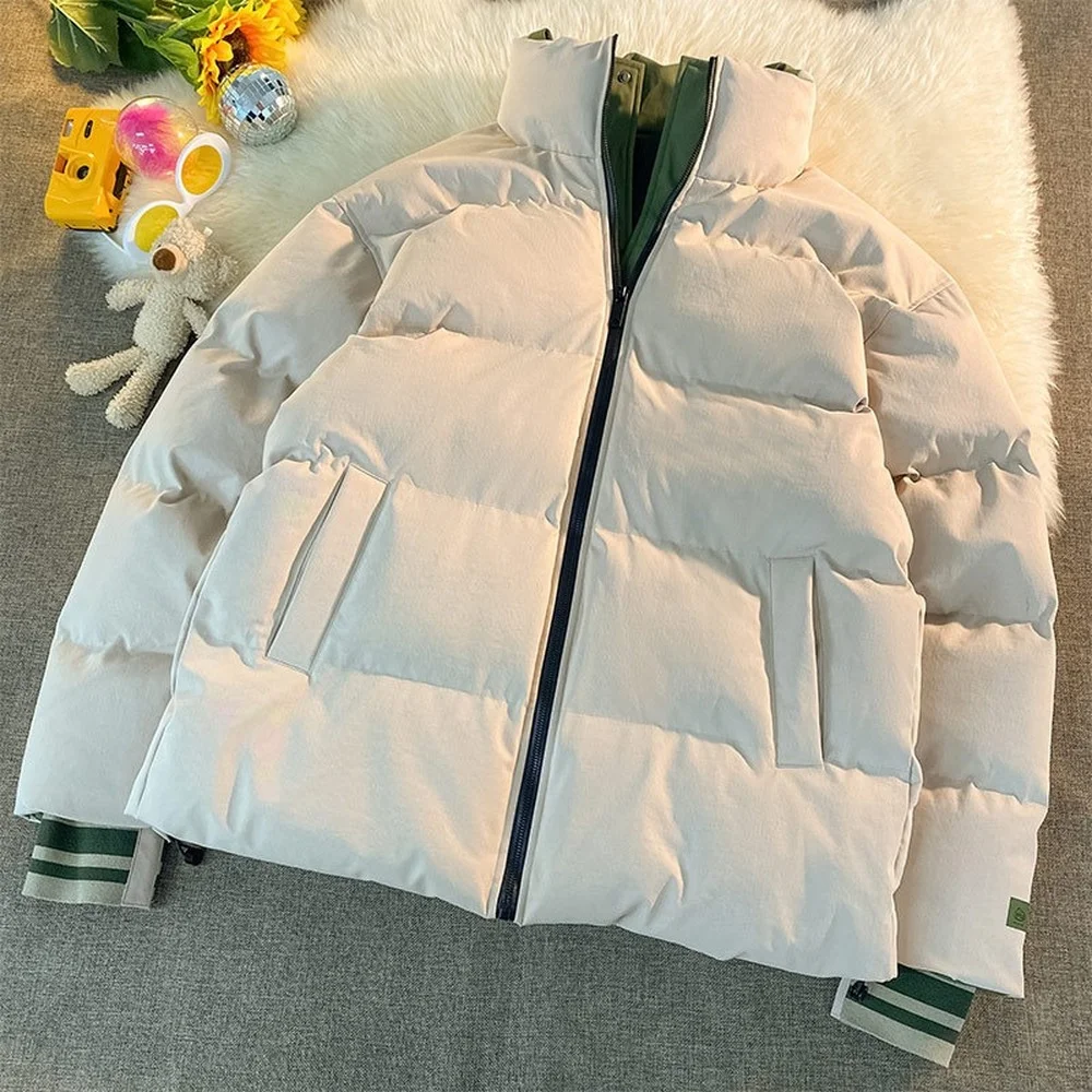 DIMI Men Streetwear Casual Cotton Padded Jacket Thick Warm Mens Casual Coat Korean Fashion Autumn Winter Puffer Jacket