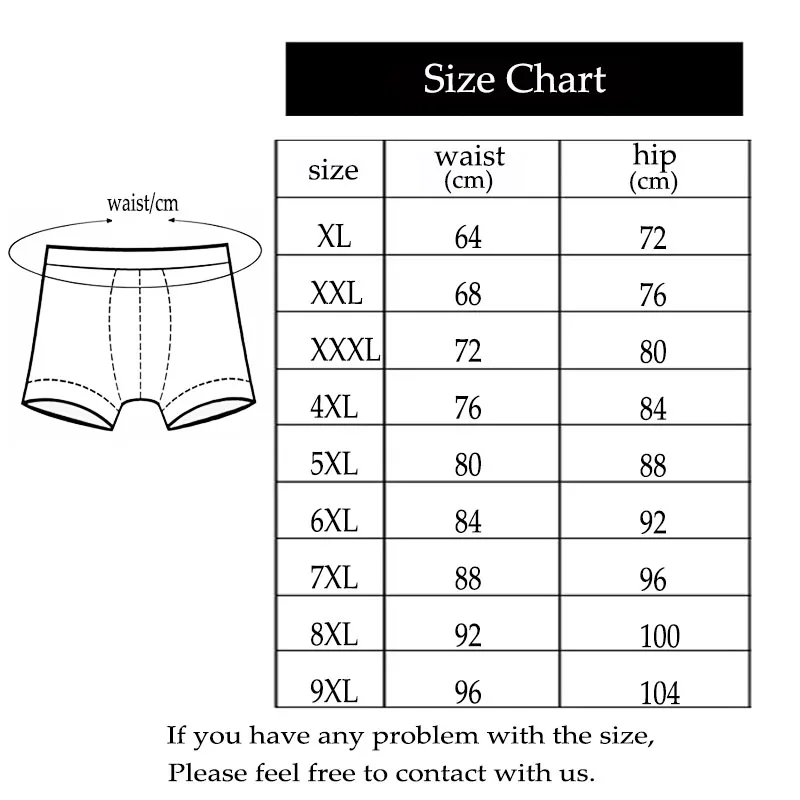 4Pcs/lot 9XL Cotton plus size Men Boxer Boxer Homme Boxer Shorts Men Panties Men Underwer Panties Man Underwer Man Boxer comfort