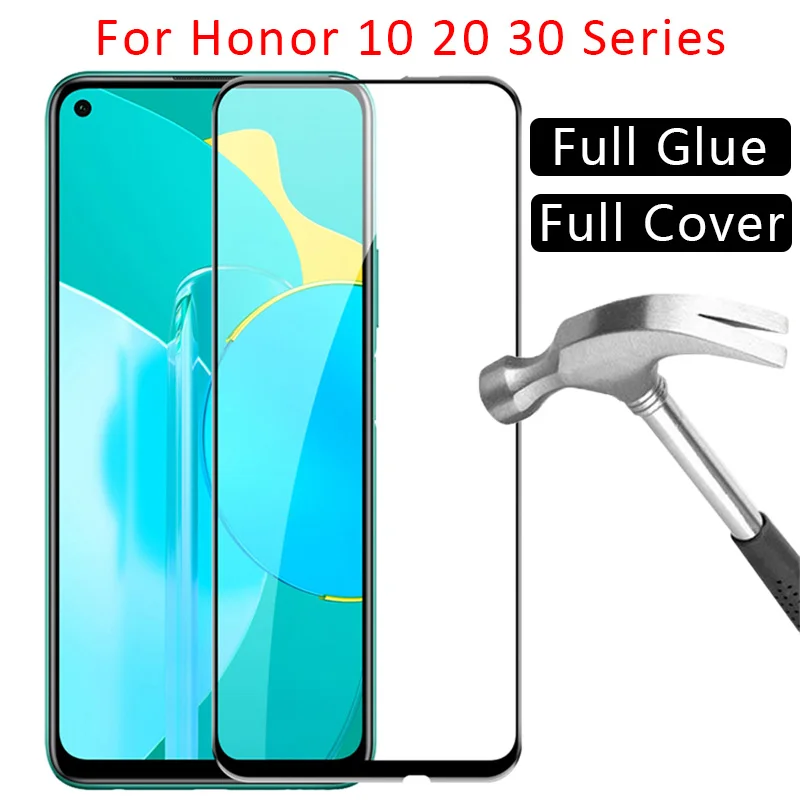 Чехол для honor 20s 20 pro 10 lite 10i 30 30s light x10 покрытие из закаленного стекла Защита экрана