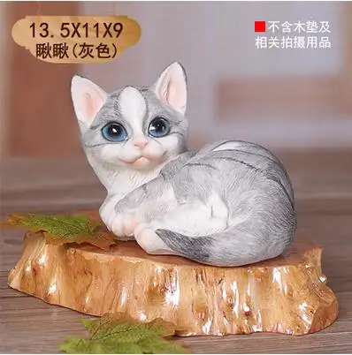 Style 11 Искусственные изделия из смолы для кошек, украшения для домашнего рабочего стола, Красивые Животные - Цвет: Style 11